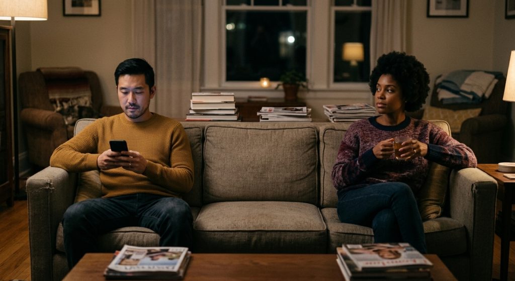 The Roommate Trap: How Marriages Quietly Stop Being Marriages gemini generated image 91r9kt91r9kt91r9